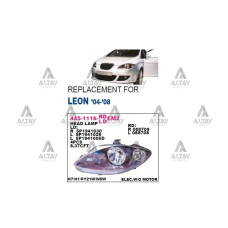 DEPO-DPO-445-1116R-LDEM2 FAR LEON / ALTEA / TOLEDO 04-08 SAĞ SİSSİZ